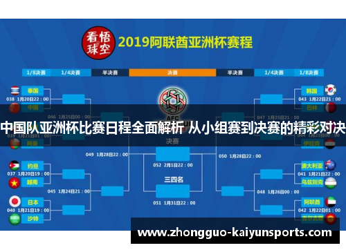 中国队亚洲杯比赛日程全面解析 从小组赛到决赛的精彩对决